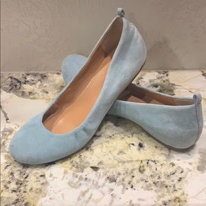 J Crew velvet ballet flats